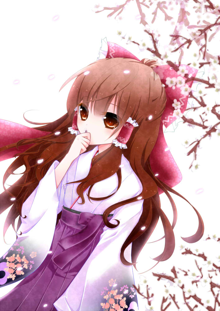 hakurei reimu (touhou) drawn by murasaki_(murasakiiro_no_yoru)