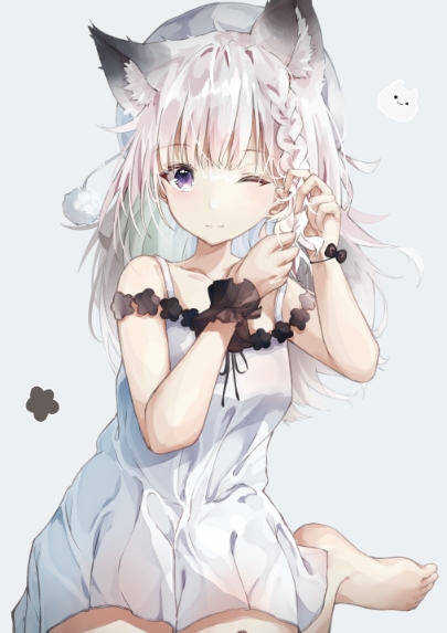 shiromiya mimi (nanashi inc. and 1 more) drawn by sena_(sena_soar)