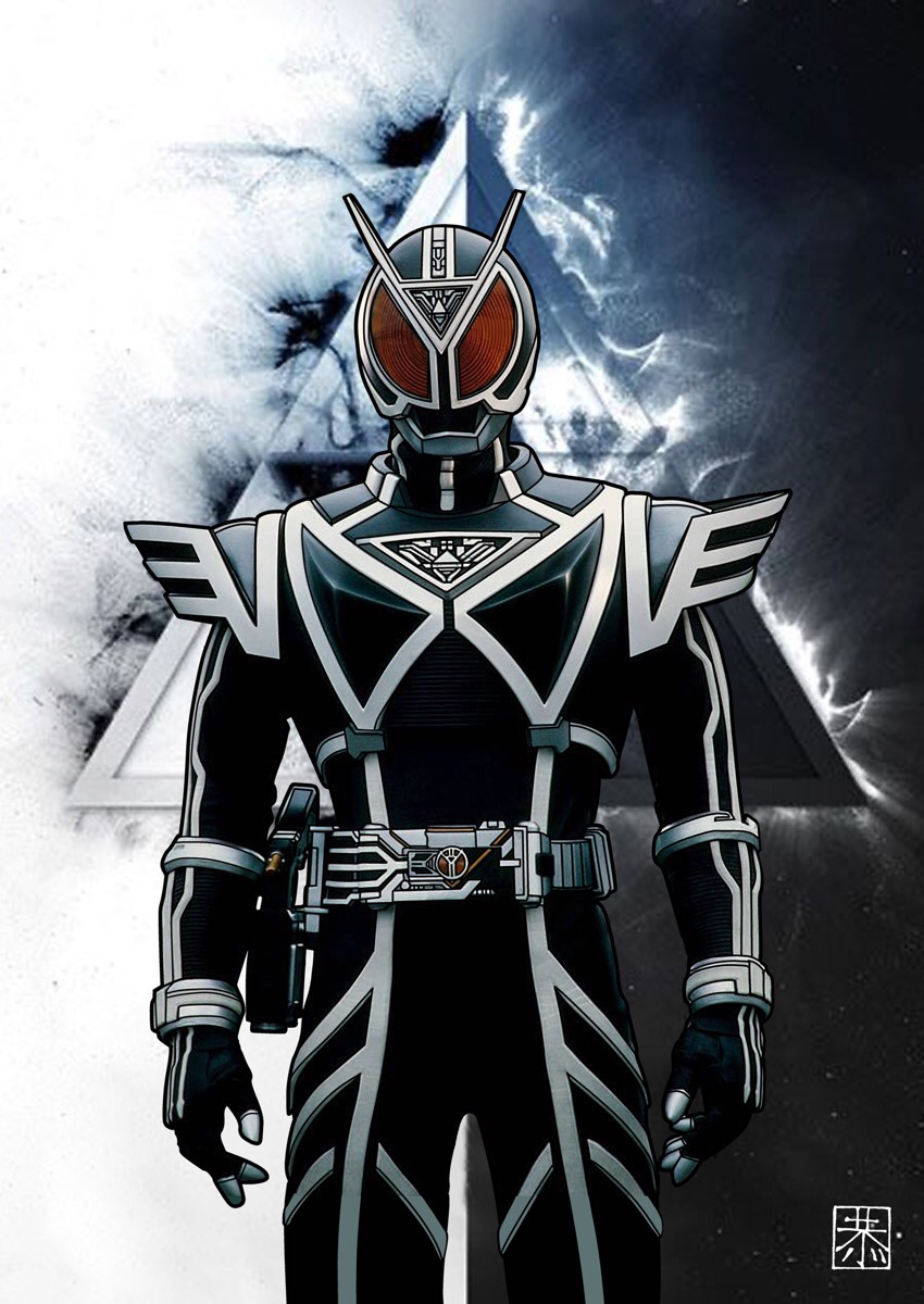 kamen rider delta (kamen rider and 1 more) drawn by kyo_(osaka)