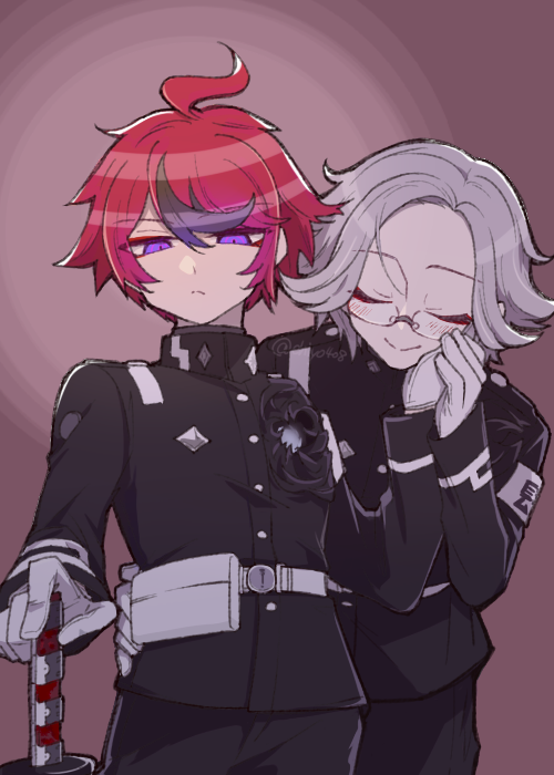 aotsuki eito and sumino takumi (the hundred line -last defense academy-) drawn by chiyo408