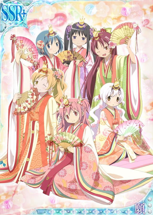 akemi homura, kaname madoka, miki sayaka, sakura kyoko, tomoe mami, and 1 more (mahou shoujo madoka magica and 2 more)