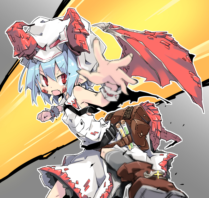 remilia scarlet (touhou and 1 more) drawn by noya_makoto