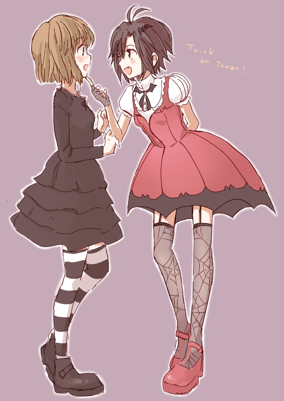 kikuchi makoto and hagiwara yukiho (idolmaster) drawn by mcyu