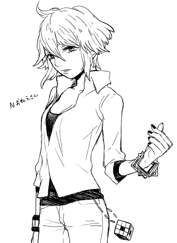 n (pokemon and 1 more) drawn by shigeru