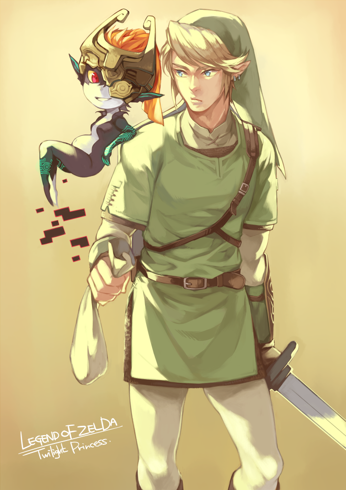 link and midna (the legend of zelda and 1 more) drawn by nightk