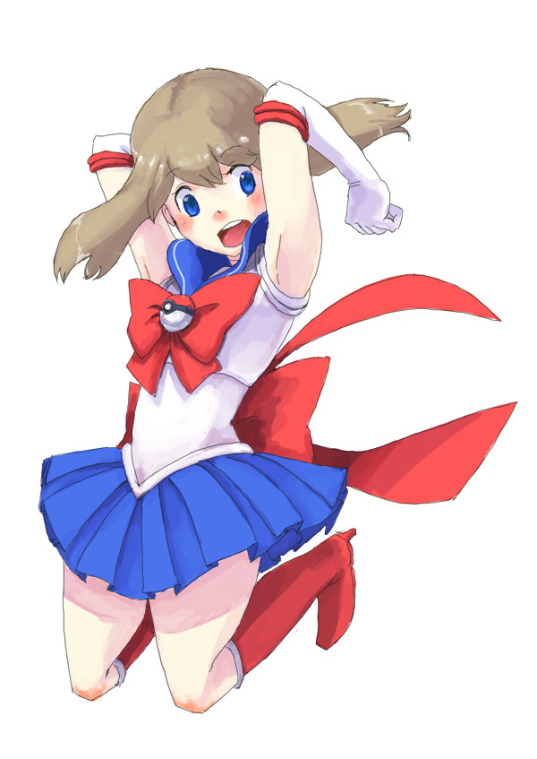 may and sailor moon (pokemon and 1 more) drawn by azuma_yukihiko
