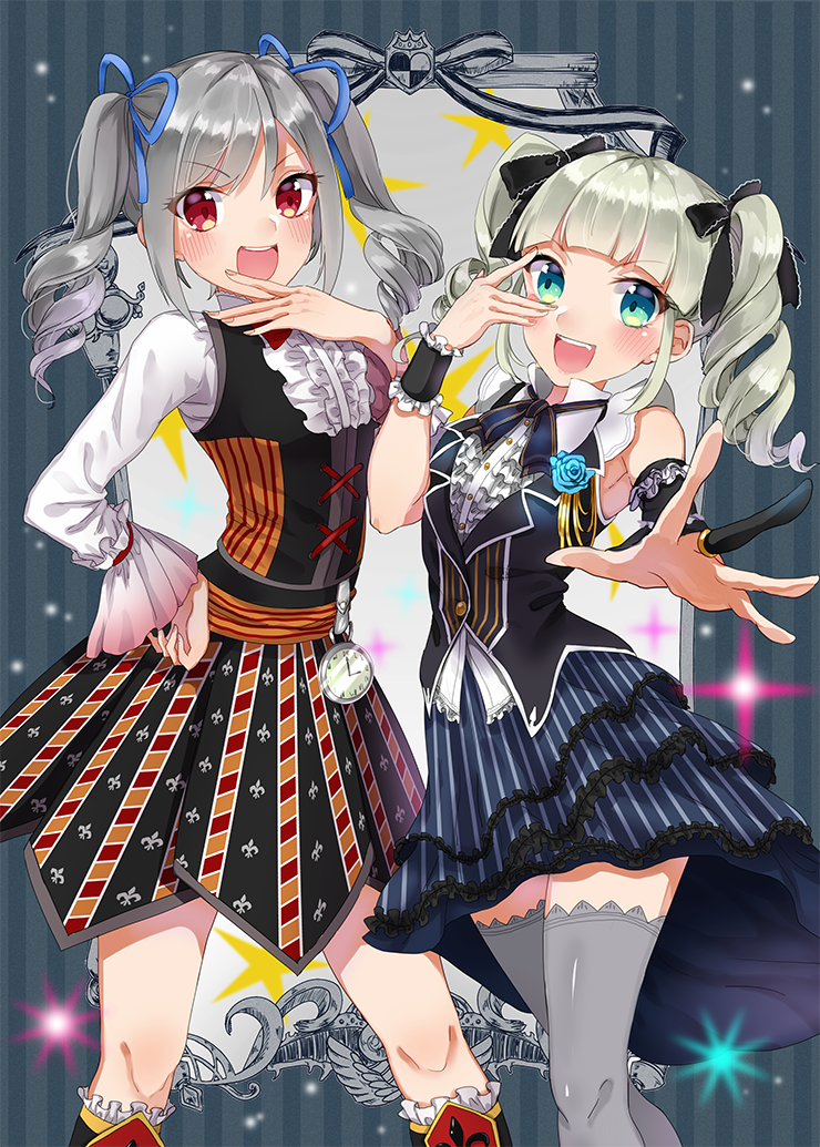 kanzaki ranko and todo yurika (idolmaster and 2 more) drawn by mirin_(m_irinrin)