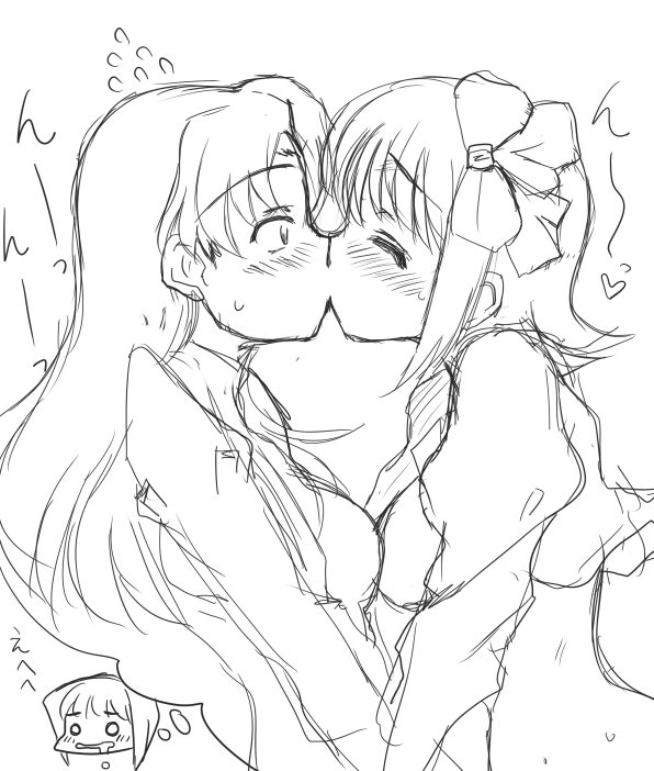 kisaragi chihaya and amami haruka (idolmaster and 1 more) drawn by nanamo_(002a)