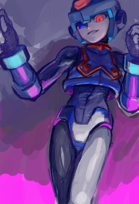 copy x (mega man and 1 more) drawn by t-tom