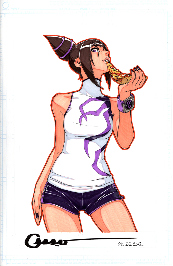 han juri (street fighter and 1 more) drawn by omar_dogan