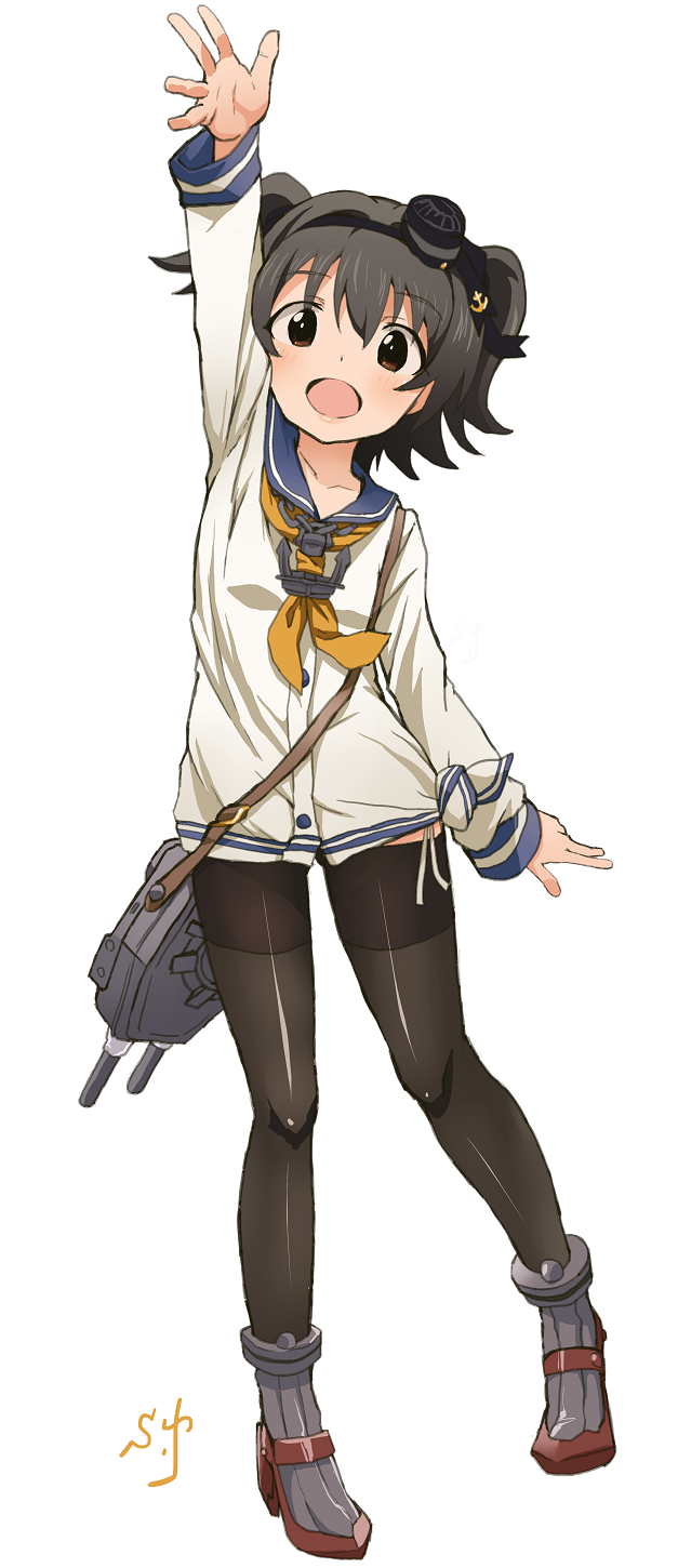 tokitsukaze and akagi miria (kantai collection and 2 more) drawn by shift_(waage)