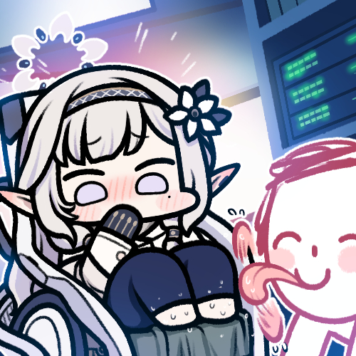 sensei, doodle sensei, and himari (blue archive) drawn by jazz_jack