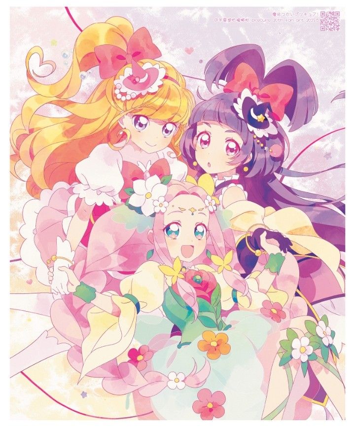 asahina mirai, izayoi liko, cure miracle, cure magical, hanami kotoha, and 1 more (precure and 1 more)