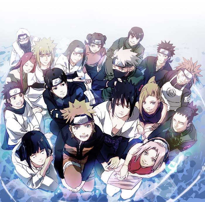 haruno sakura, uzumaki naruto, hyuuga hinata, uchiha sasuke, yamanaka ino, and 12 more (naruto and 1 more) drawn by tuna1812