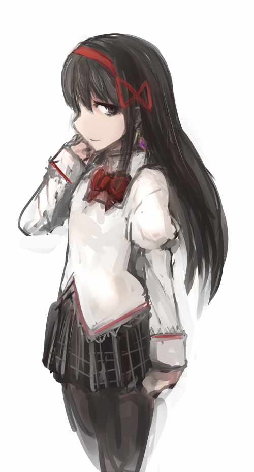 akemi homura (mahou shoujo madoka magica and 1 more) drawn by masa_(neku)