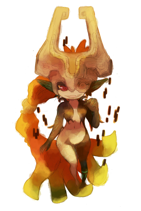 midna (the legend of zelda and 1 more) drawn by kutta