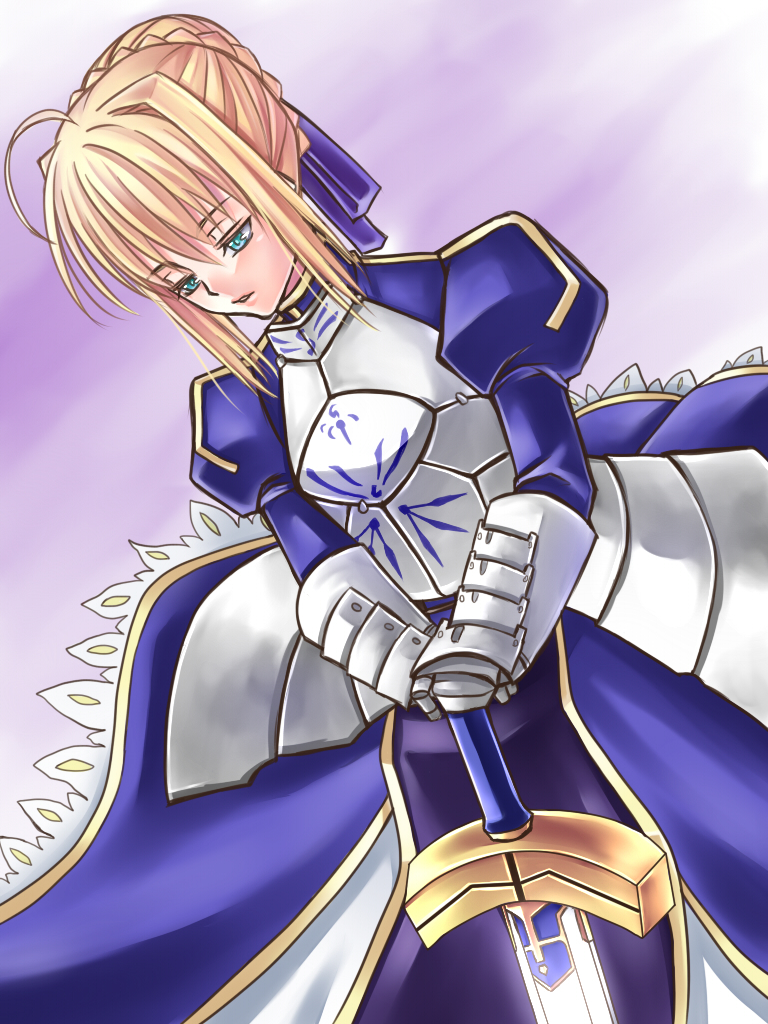 artoria pendragon and saber (fate and 1 more) drawn by kotori124589