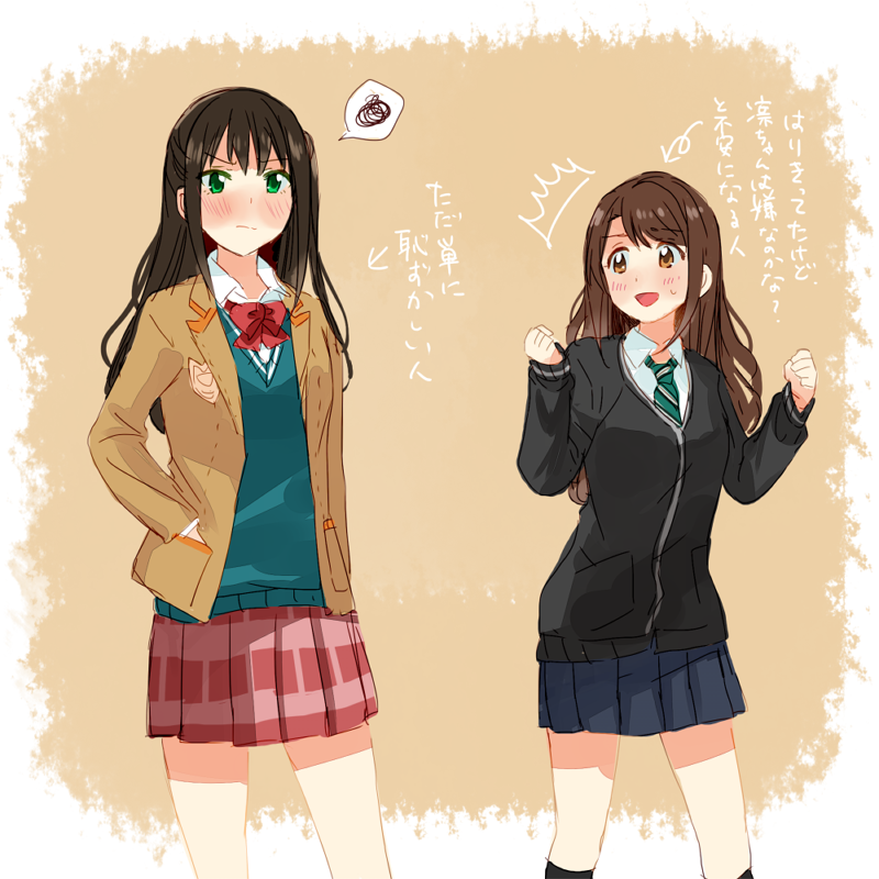 shibuya rin and shimamura uzuki (idolmaster and 1 more) drawn by nagiriku912