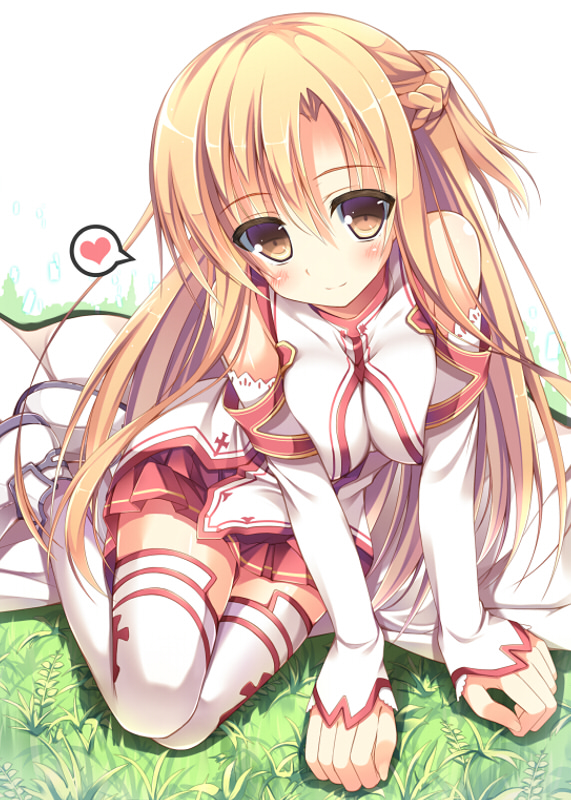 asuna (sword art online) drawn by nozomi_tsubame