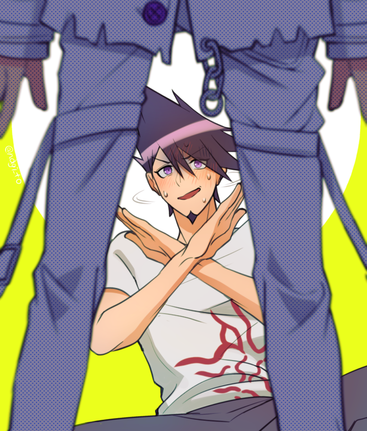 oma kokichi and momota kaito (danganronpa and 1 more) drawn by nagi_to_(kennkenn)