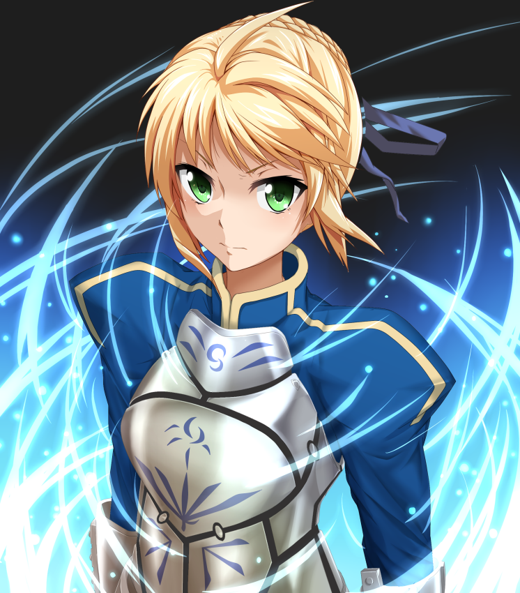 artoria pendragon and saber (fate and 1 more) drawn by ajifurai