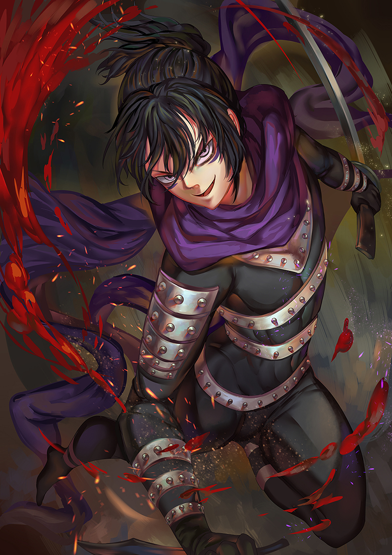 onsoku no sonic (one-punch man) drawn by hanh_chu
