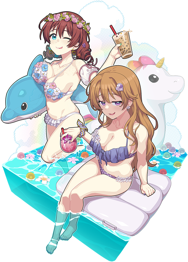 emma verde and konoe kanata (love live! and 1 more) drawn by waste-man