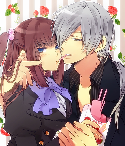 ushiromiya ange and amakusa juuza (umineko no naku koro ni) drawn by chiyu_ki