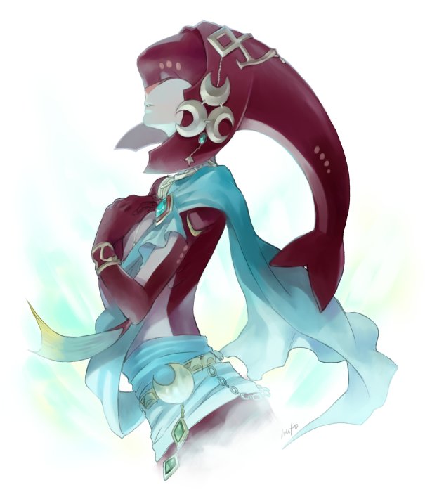 mipha (the legend of zelda and 1 more) drawn by sakurai_muto
