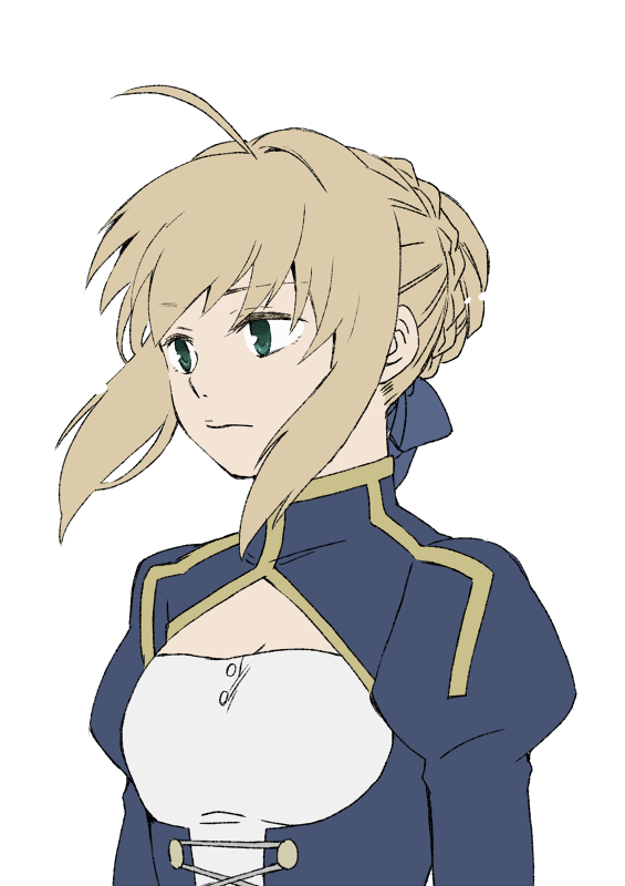 artoria pendragon and saber (fate and 1 more) drawn by moonlight_0423