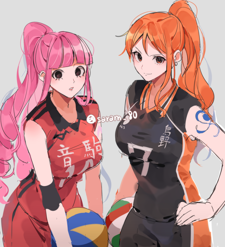 nami and perona (one piece and 1 more) drawn by joman