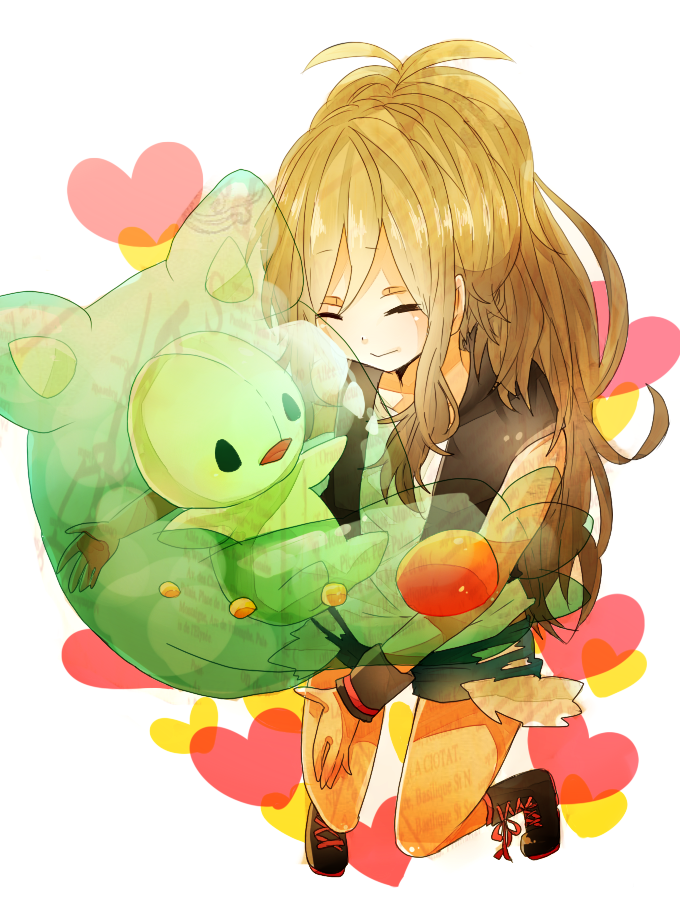 hilda and reuniclus (pokemon and 1 more) drawn by ichico235