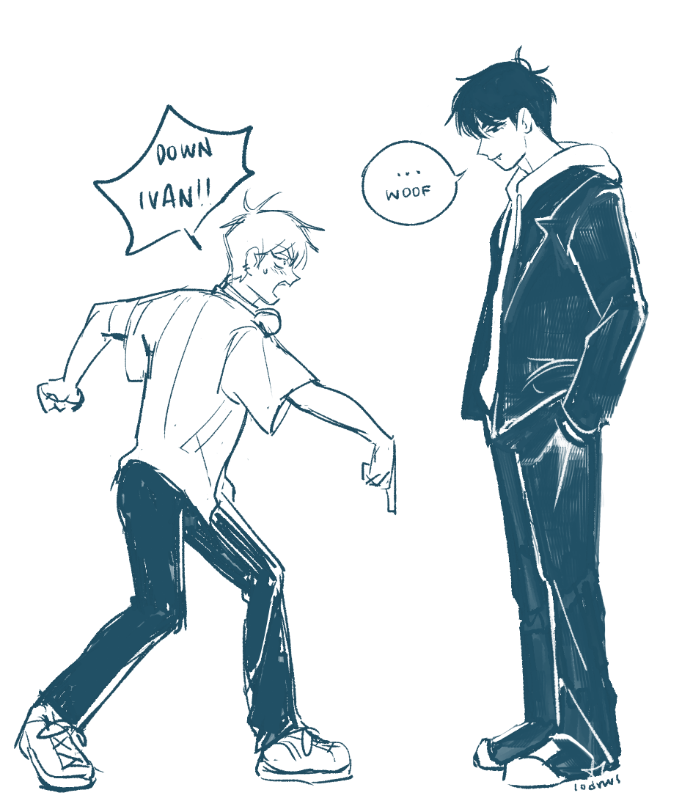 till and ivan (alien stage) drawn by lodrws