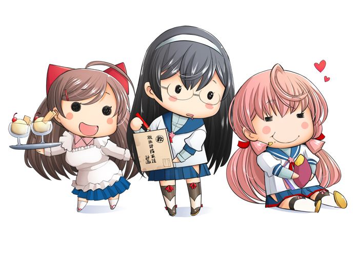 ooyodo, akashi, and mamiya (kantai collection) drawn by sakai_hamachi