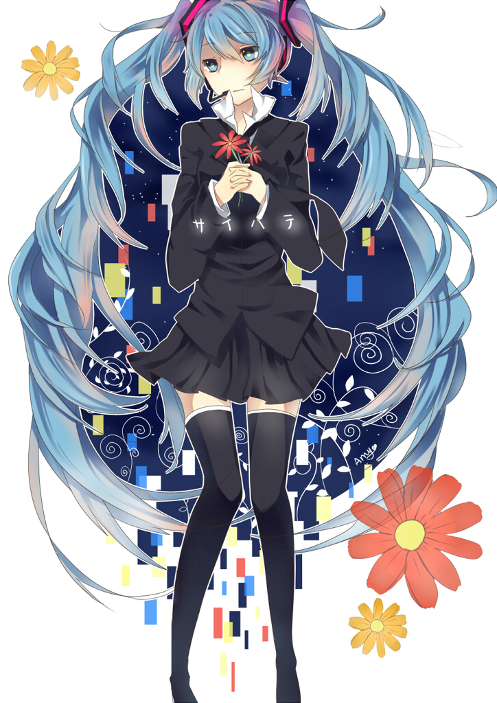 hatsune miku (vocaloid and 1 more) drawn by fen_renlei