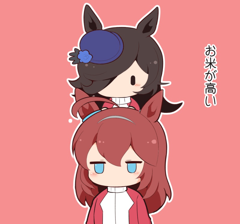 rice shower and mihono bourbon (umamusume) drawn by gomashio_(goma_feet)