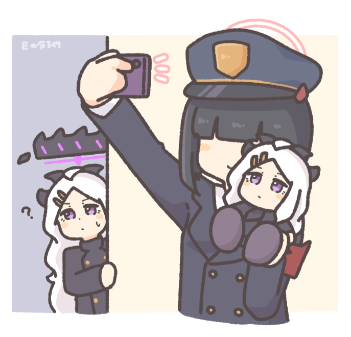 hina and prefect team member (blue archive) drawn by enobun3gyo
