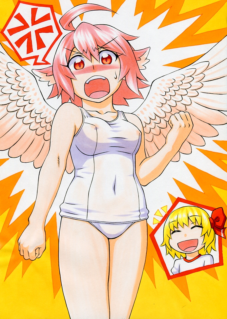 rumia and mystia lorelei (touhou) drawn by kawachi_koorogi
