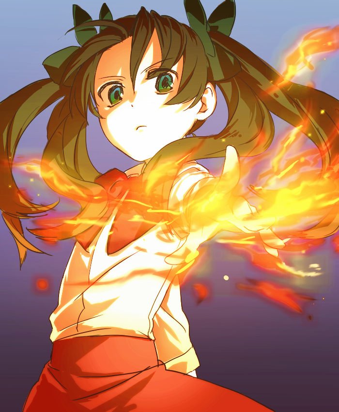 tohsaka rin (fate and 1 more) drawn by m0towaka