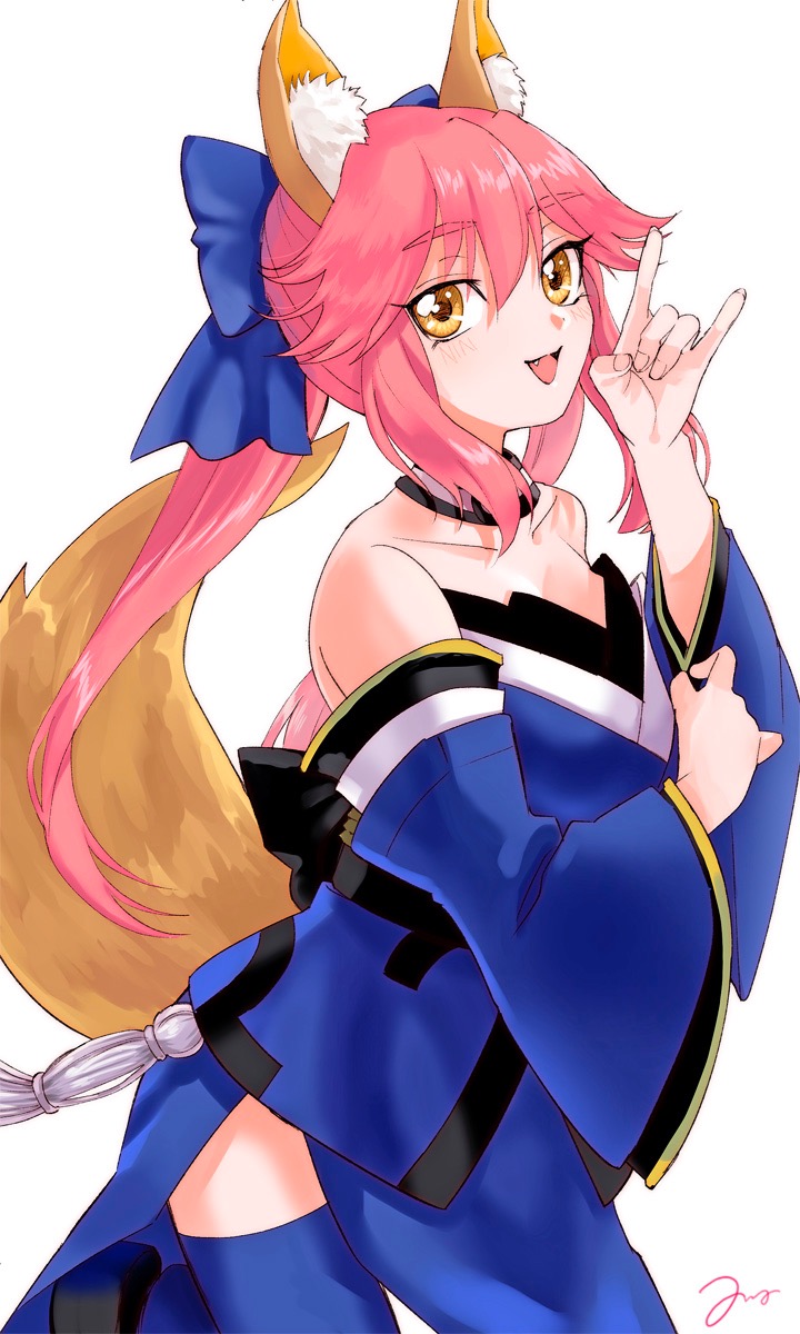 tamamo and tamamo no mae (fate and 3 more) drawn by amagasa_nodoka