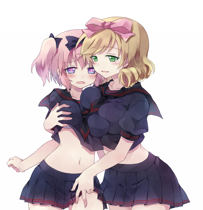 hibari and haruka (senran kagura and 1 more) drawn by kotoko_(oxxxo)