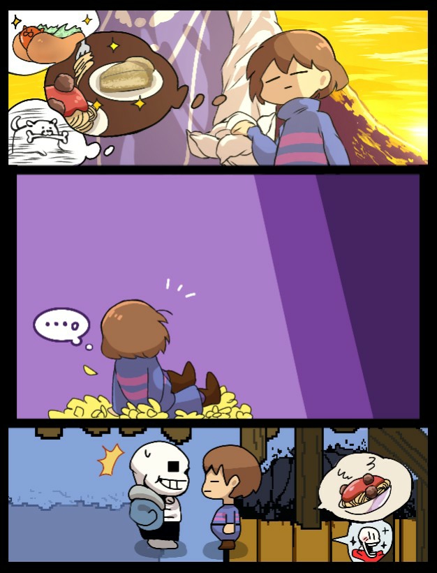 frisk, sans, papyrus, toriel, and annoying dog (undertale) drawn by sorisoru