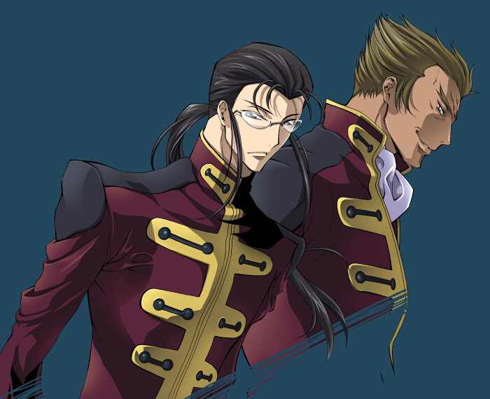 gilbert g.p. guilford and andreas darlton (code geass) drawn by iyou