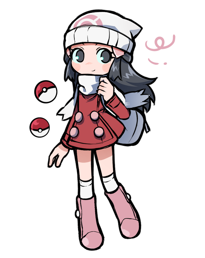 dawn (pokemon and 1 more) drawn by jjjjtaaaku