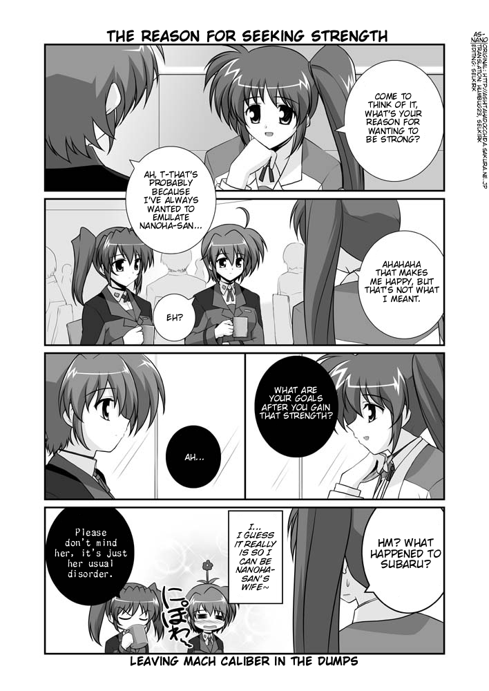 takamachi nanoha, subaru nakajima, and teana lanster (lyrical nanoha and 1 more) drawn by mikage_takashi