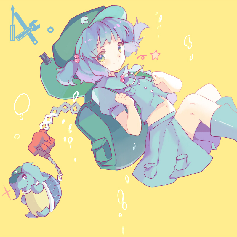 kawashiro nitori (touhou and 1 more) drawn by reeh_(yukuri130)
