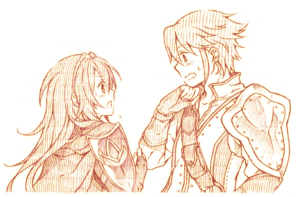 lucina and inigo (fire emblem and 1 more) drawn by hiyomori_hiyori