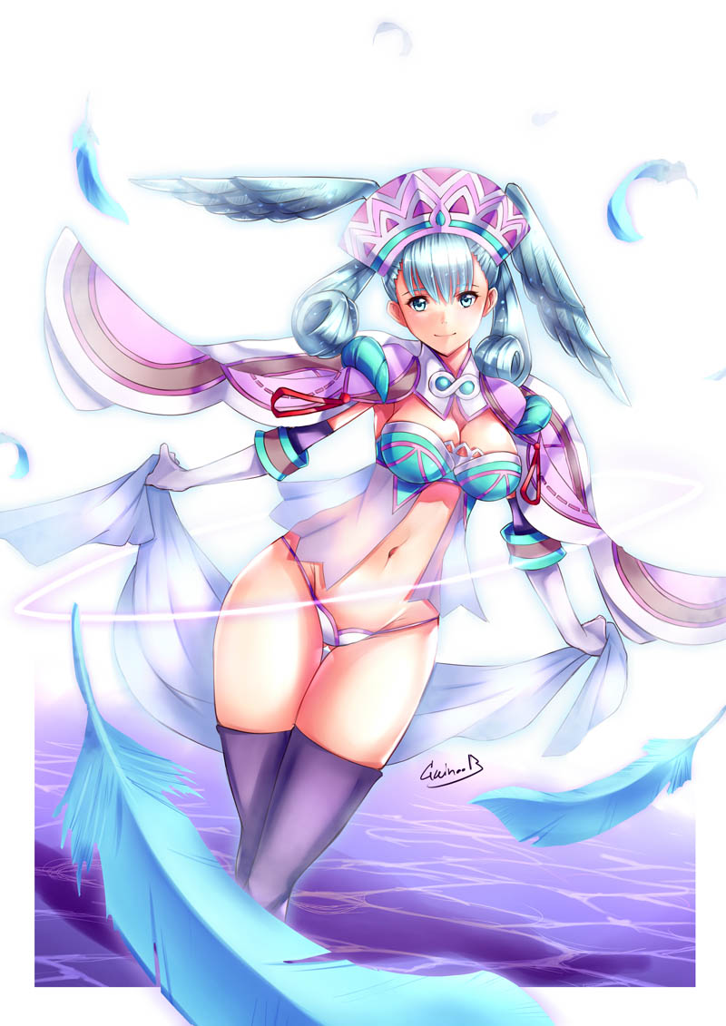 melia antiqua (xenoblade chronicles and 1 more) drawn by gainoob