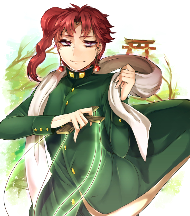 kakyoin noriaki (jojo no kimyou na bouken and 1 more) drawn by lgw7