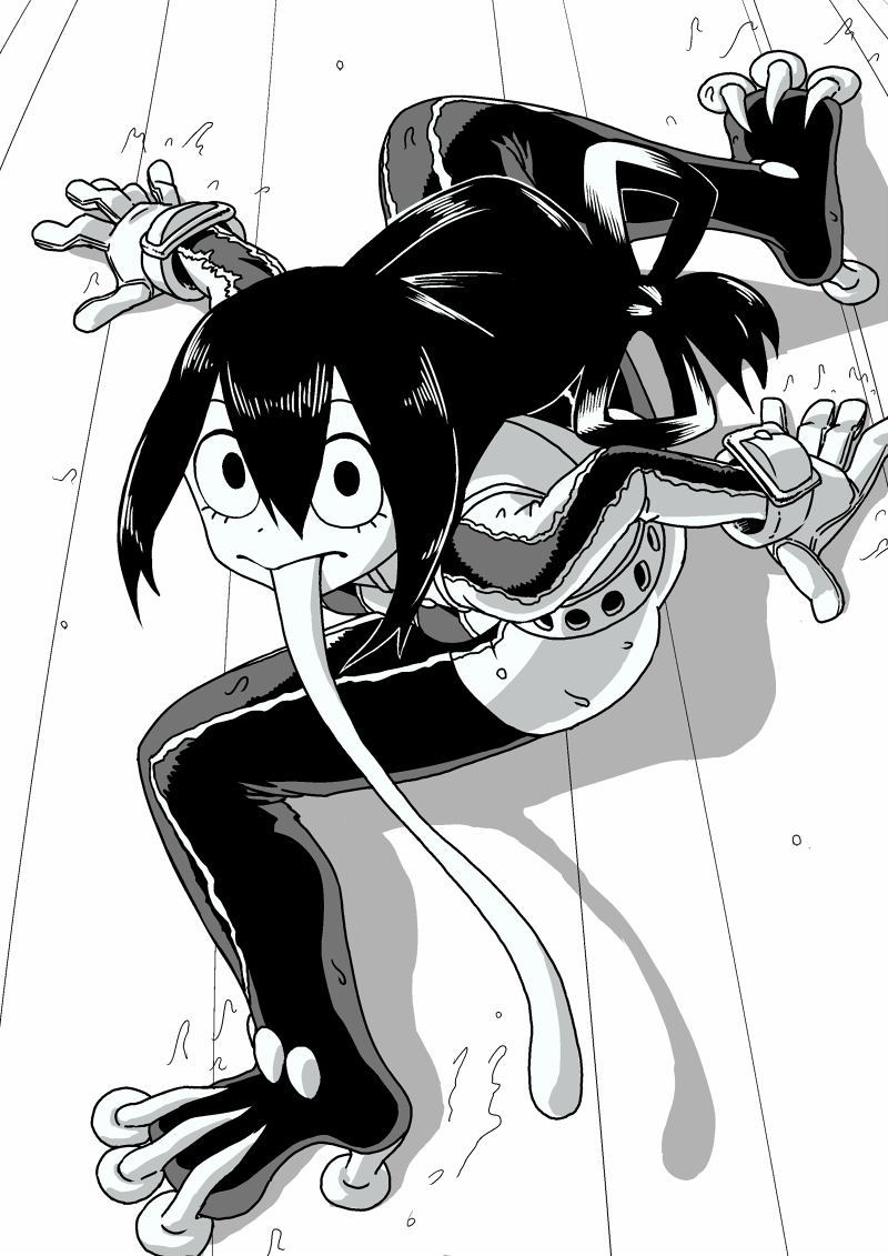 asui tsuyu (boku no hero academia) drawn by o_den